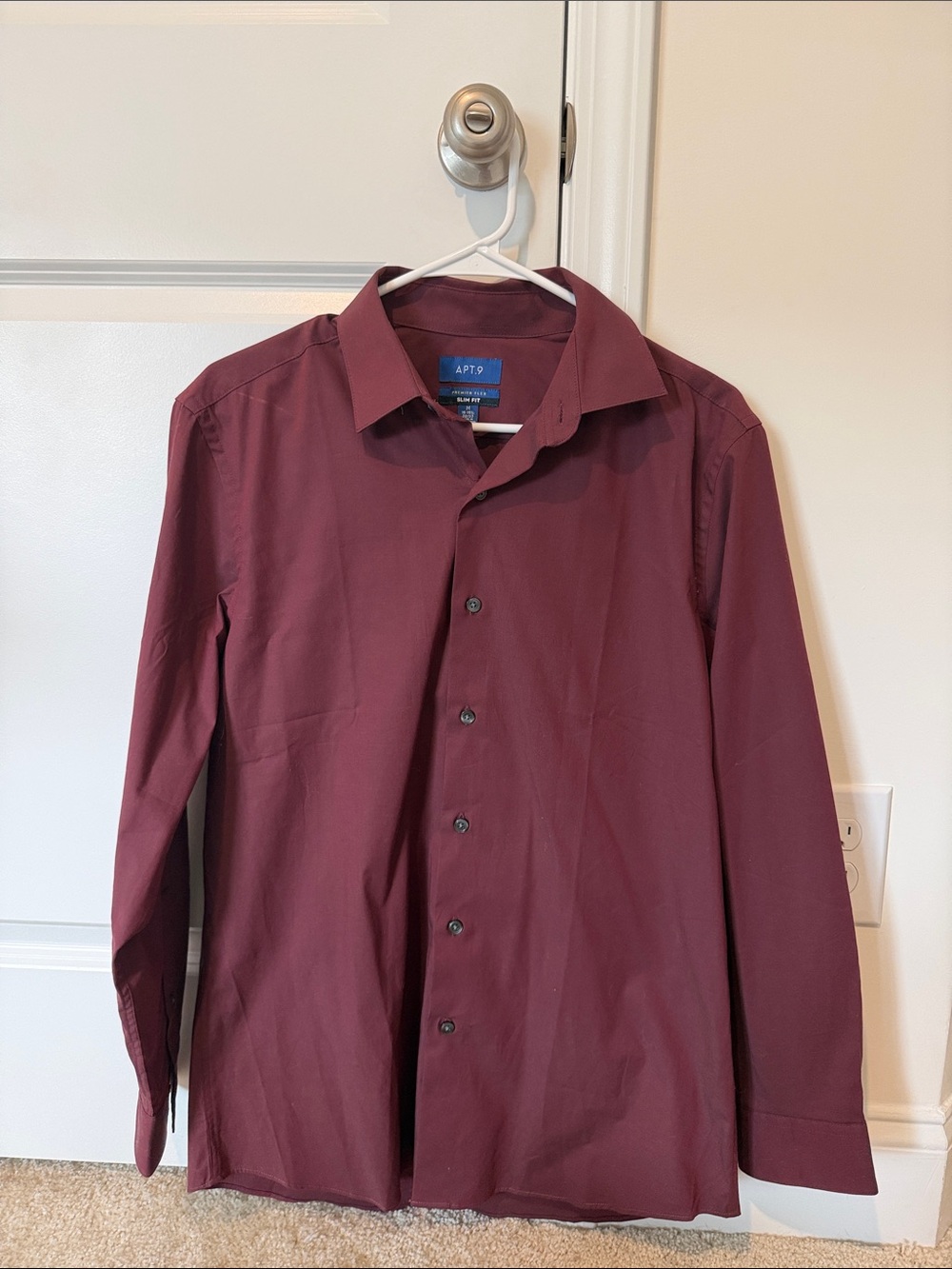 Apt. 9 Men’s Burgundy Long-Sleeve Shirt Jacket